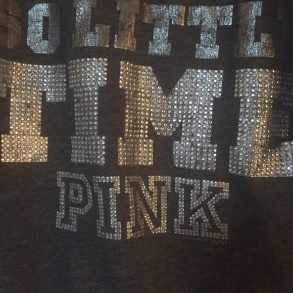 SOLD--PINK Victoria Secret zipper hoodie - Picture 6 of 7